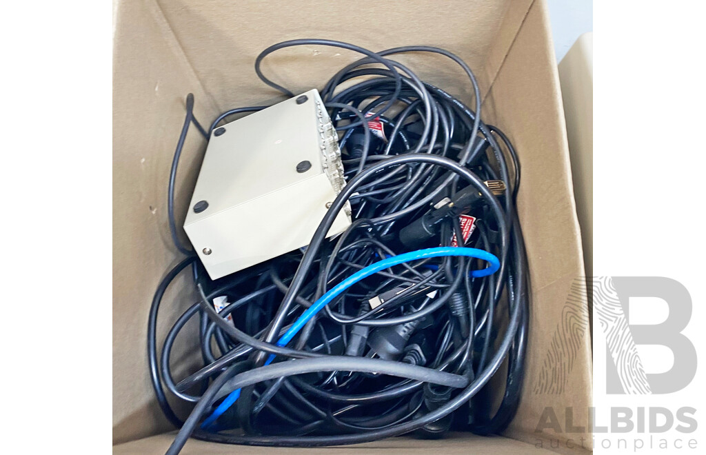 Assorted Lot of IT Cables & Equipment