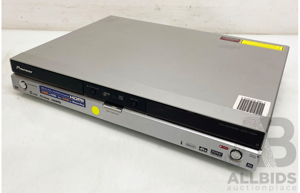 Pioneer (DVR-745H) DVD Recorder