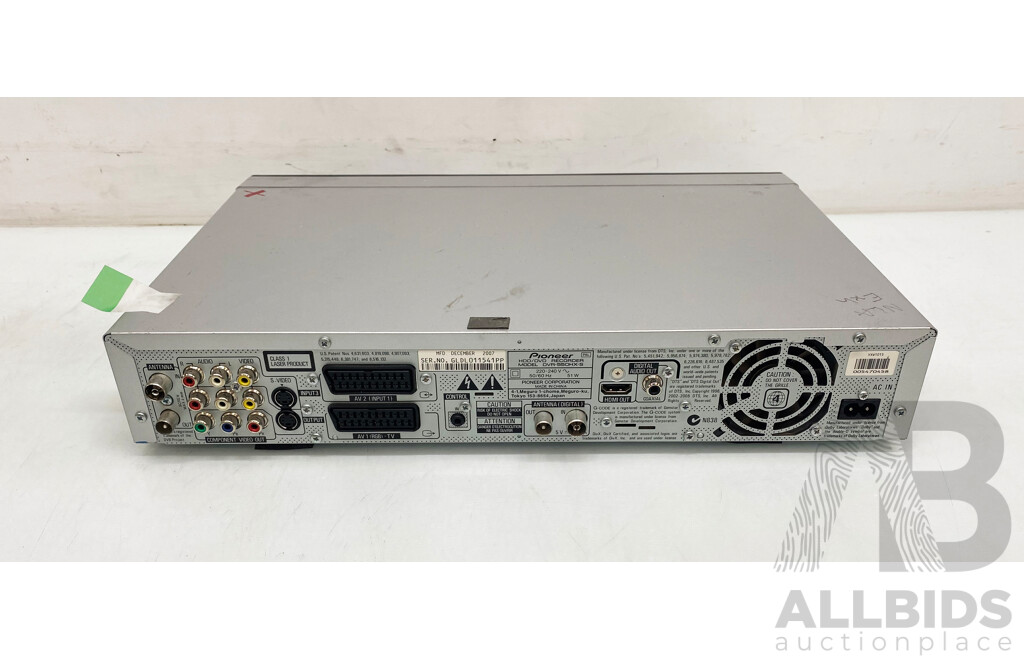 Pioneer (DVR-550HX) HDD/DVD Recorder