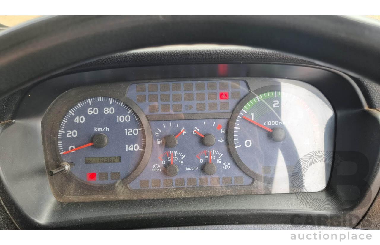 04/2008 Hino FM1J SER 2 C/CAB 6 X 4 Schwarze Street Sweeper Diesel 7.7L