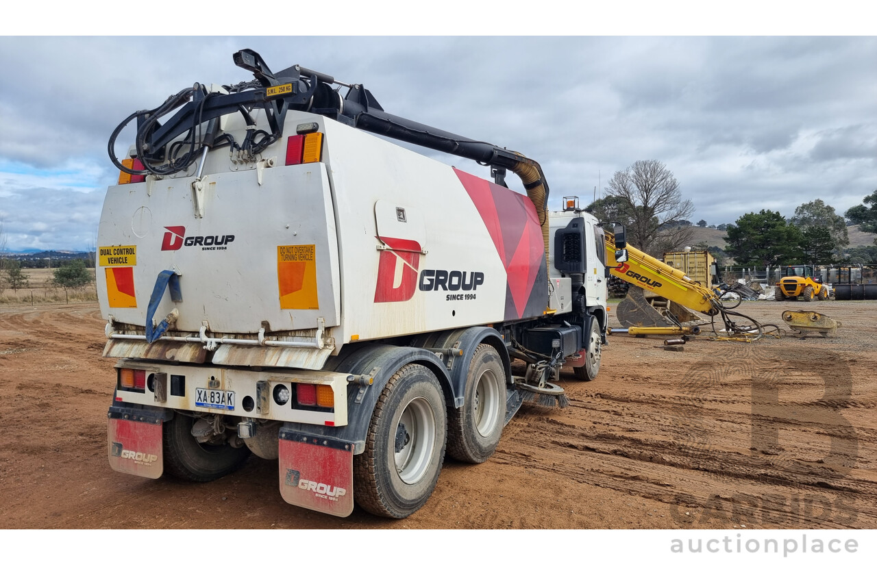 04/2008 Hino FM1J SER 2 C/CAB 6 X 4 Schwarze Street Sweeper Diesel 7.7L