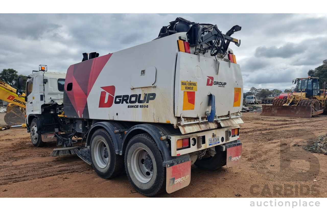 04/2008 Hino FM1J SER 2 C/CAB 6 X 4 Schwarze Street Sweeper Diesel 7.7L