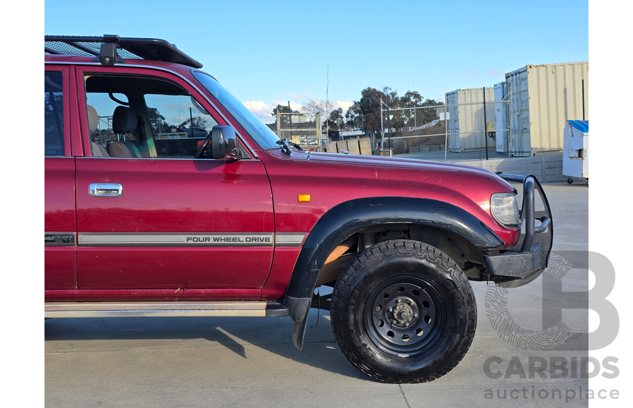 10/1994 Toyota Landcruiser GXL (4x4) FZJ80R 4d Wagon Red 4.5L