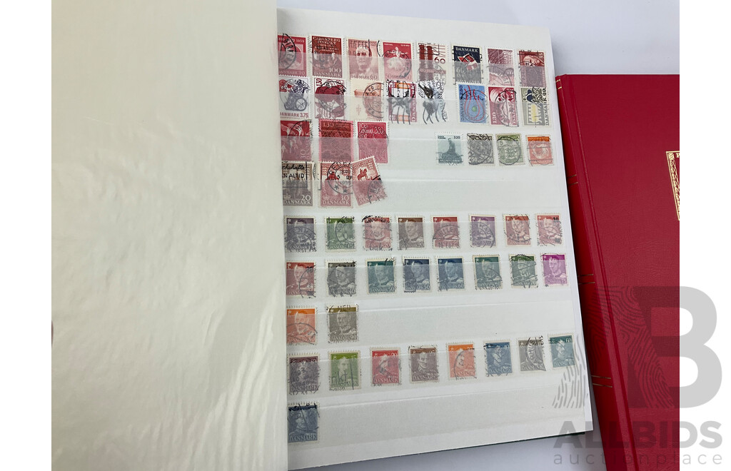 Collection of Vintage International Cancelled Stamps Including USA, Canada, Denmark, Russia, Jamaica, Paraguay and More