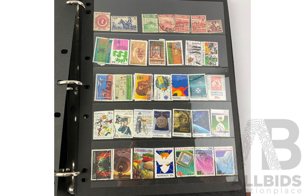 Albums of Australian Cancelled Stamps Including Predecimal, 1970's and 80's with 1980's First Day Covers