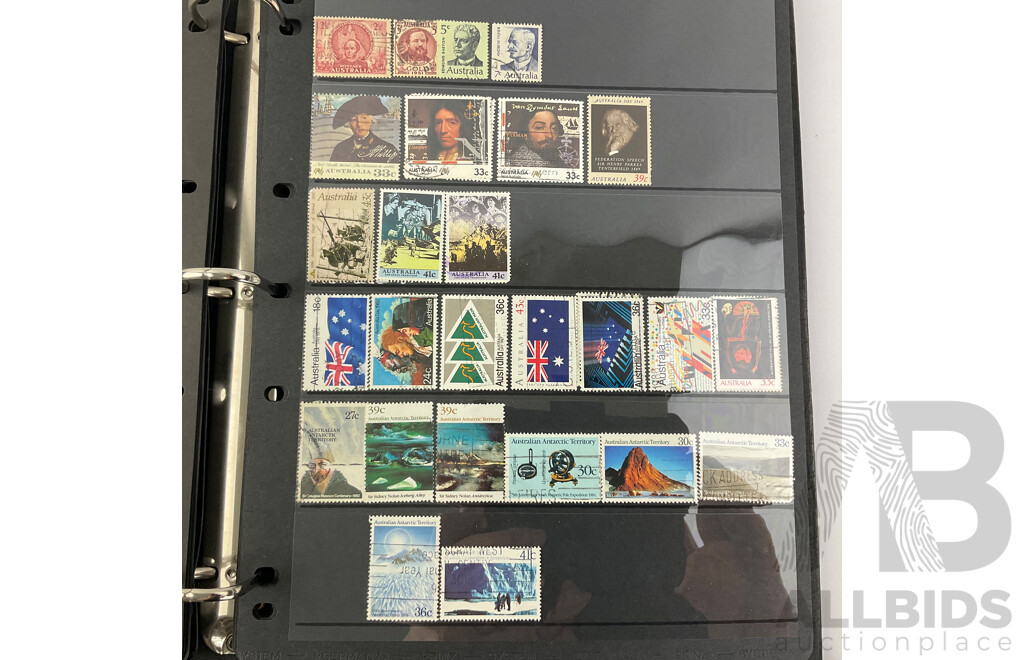 Albums of Australian Cancelled Stamps Including Predecimal, 1970's and 80's with 1980's First Day Covers