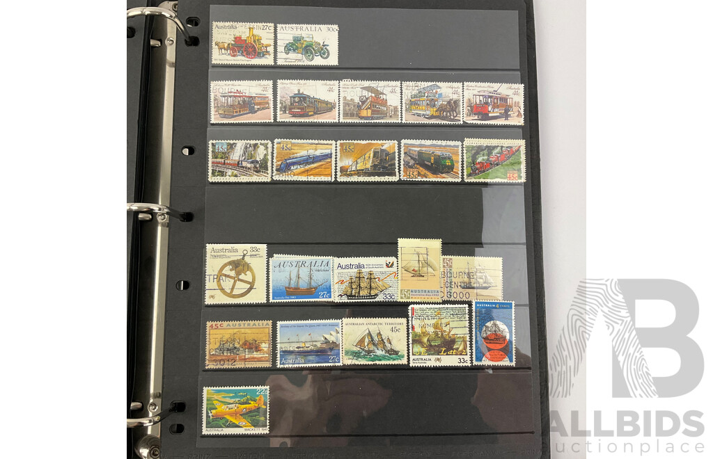 Albums of Australian Cancelled Stamps Including Predecimal, 1970's and 80's with 1980's First Day Covers