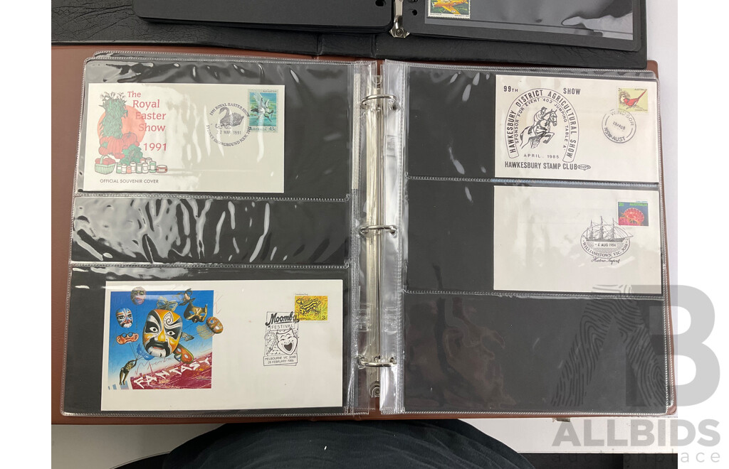 Albums of Australian Cancelled Stamps Including Predecimal, 1970's and 80's with 1980's First Day Covers