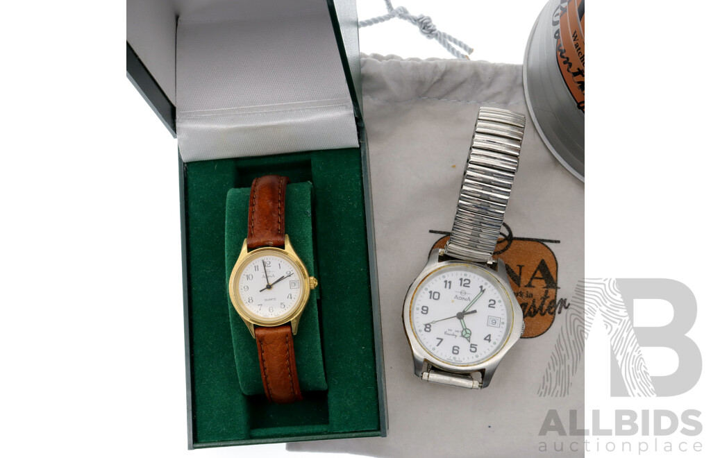 Vintage Adina (2) Watches in Original Presentation Boxes, 7.116.0.0.12 & NK60-08