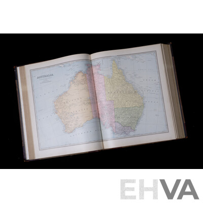 Andrew Garran Picturesque Atlas of Australasia, Volume 2, Picturesque Atlas Publishing, Sydney, Late 1900s, Quarter Bound Leather Hardcover
