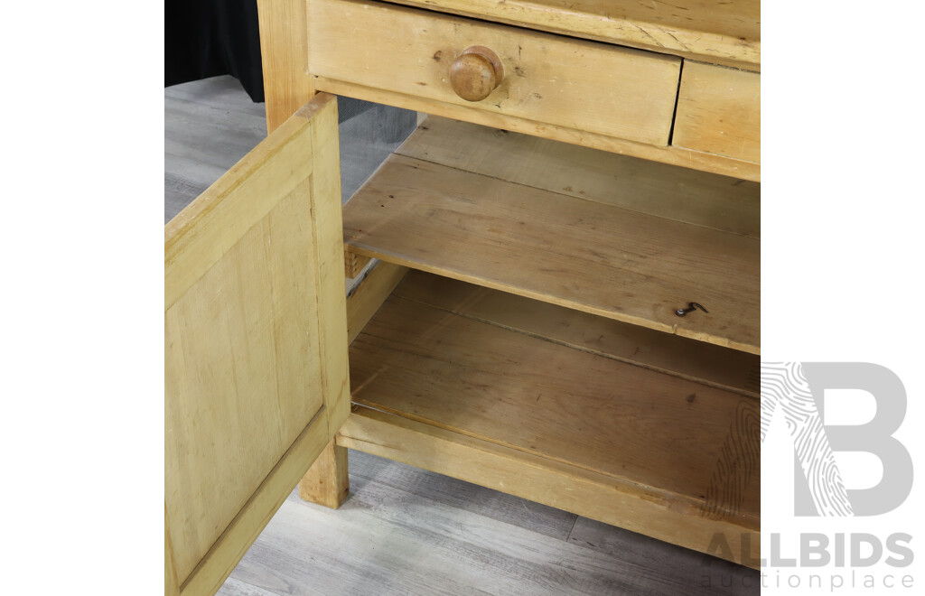 Two Piece Baltic Pine Kitchen Buffet and Hutch