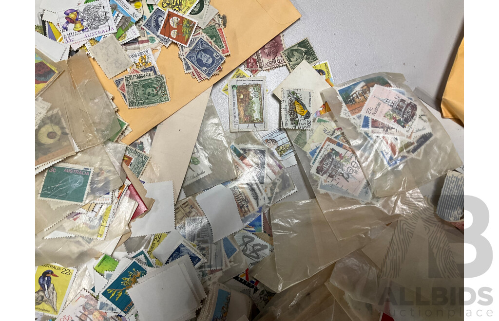 Large Collection of Australian Cancelled Stamps, Examples From 1960's to 1980's - Approximately Two Kilograms