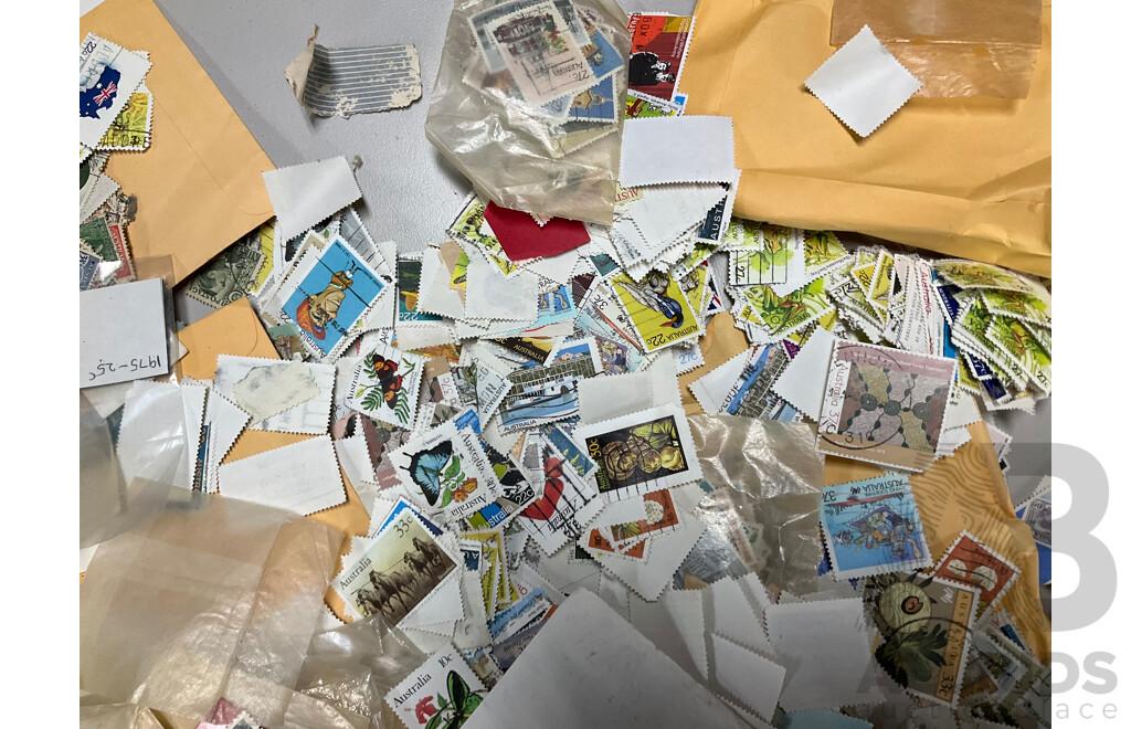 Large Collection of Australian Cancelled Stamps, Examples From 1960's to 1980's - Approximately Two Kilograms