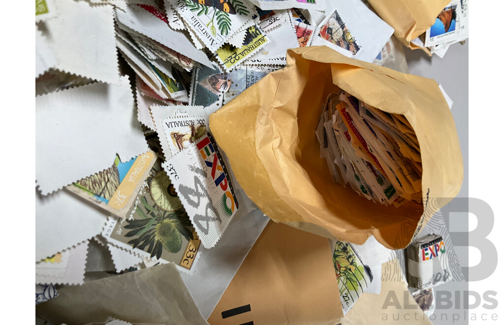 Large Collection of Australian Cancelled Stamps, Examples From 1960's to 1980's - Approximately Two Kilograms