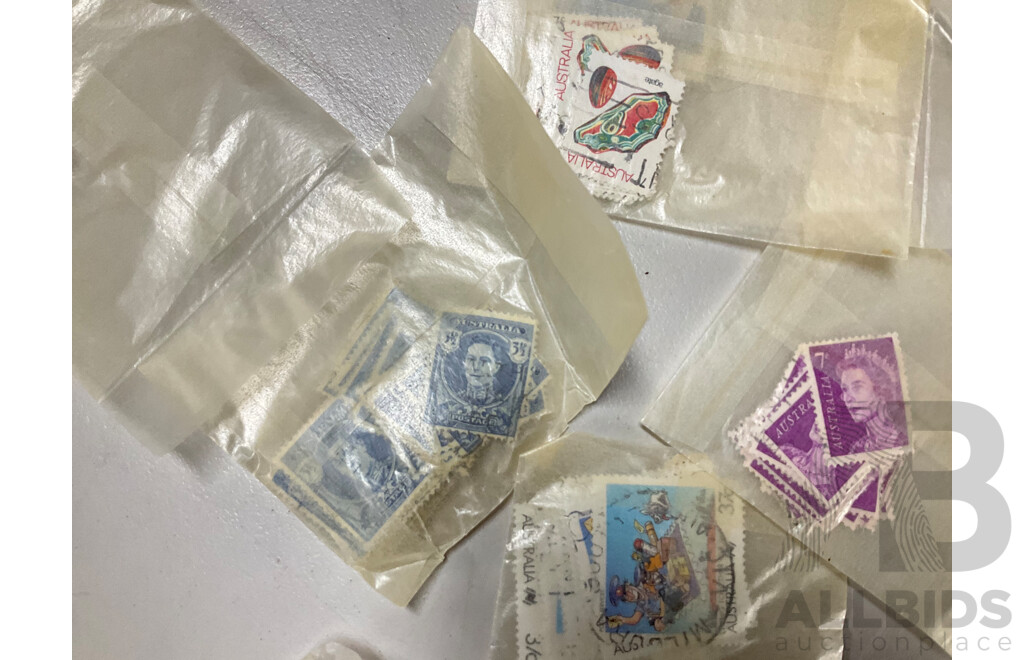 Large Collection of Australian Cancelled Stamps, Examples From Predecimal to Late 1980's - Approximately 2.2 Kilograms