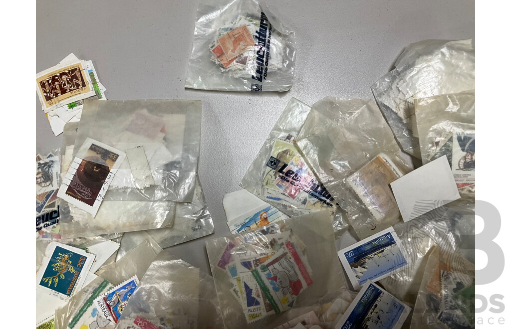 Large Collection of Australian Cancelled Stamps, Examples From Predecimal to Late 1980's - Approximately 2.2 Kilograms