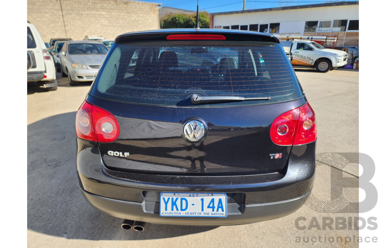 01/2008 Volkswagen Golf GT SPORT TSI FWD 1K MY08 UPGRADE 5D Hatchback Black 1.4L