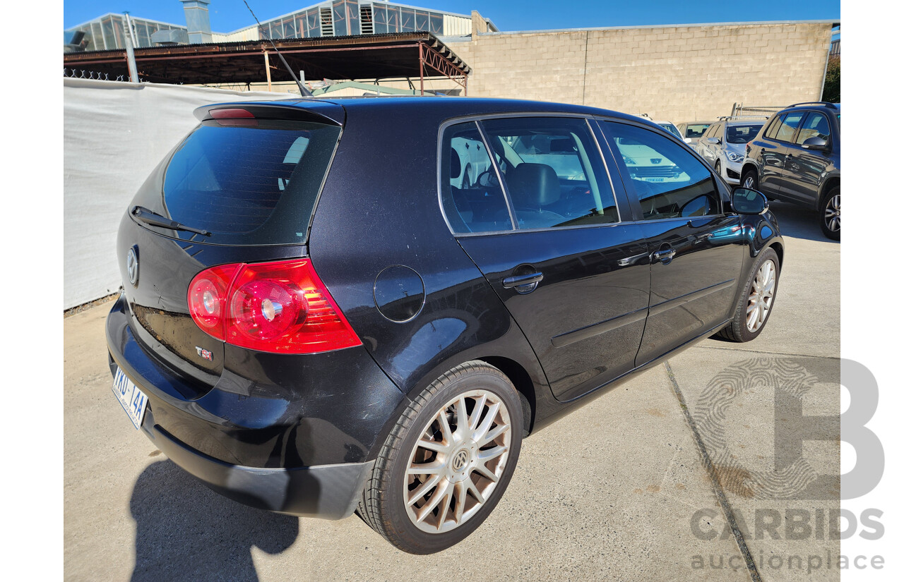 01/2008 Volkswagen Golf GT SPORT TSI FWD 1K MY08 UPGRADE 5D Hatchback Black 1.4L