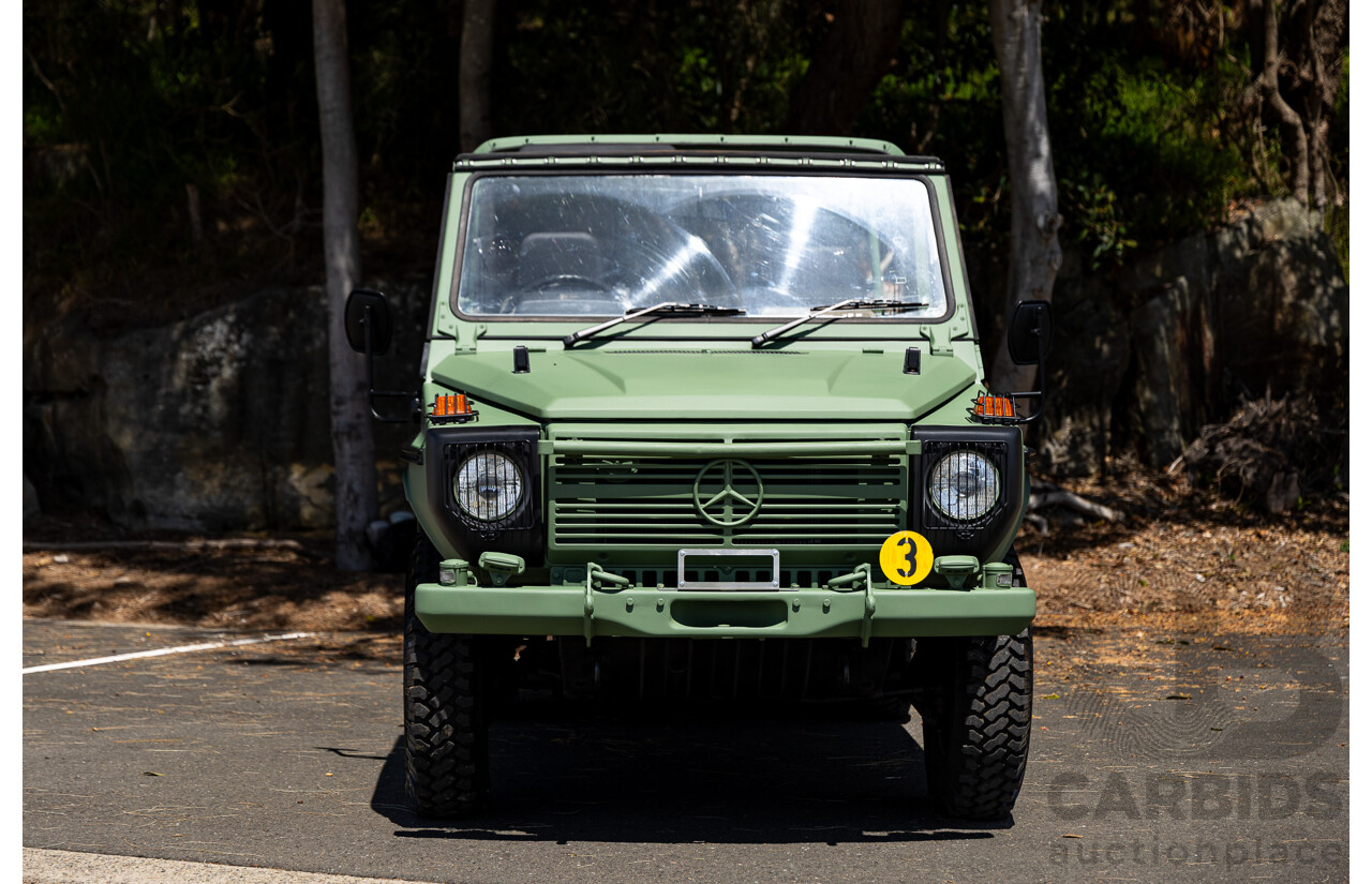 01/1990 Mercedes Benz 240GD Wolf (4x4) W461 3d SWB Open Body Olive Green Diesel 2.4L - Ex-Singapore Military