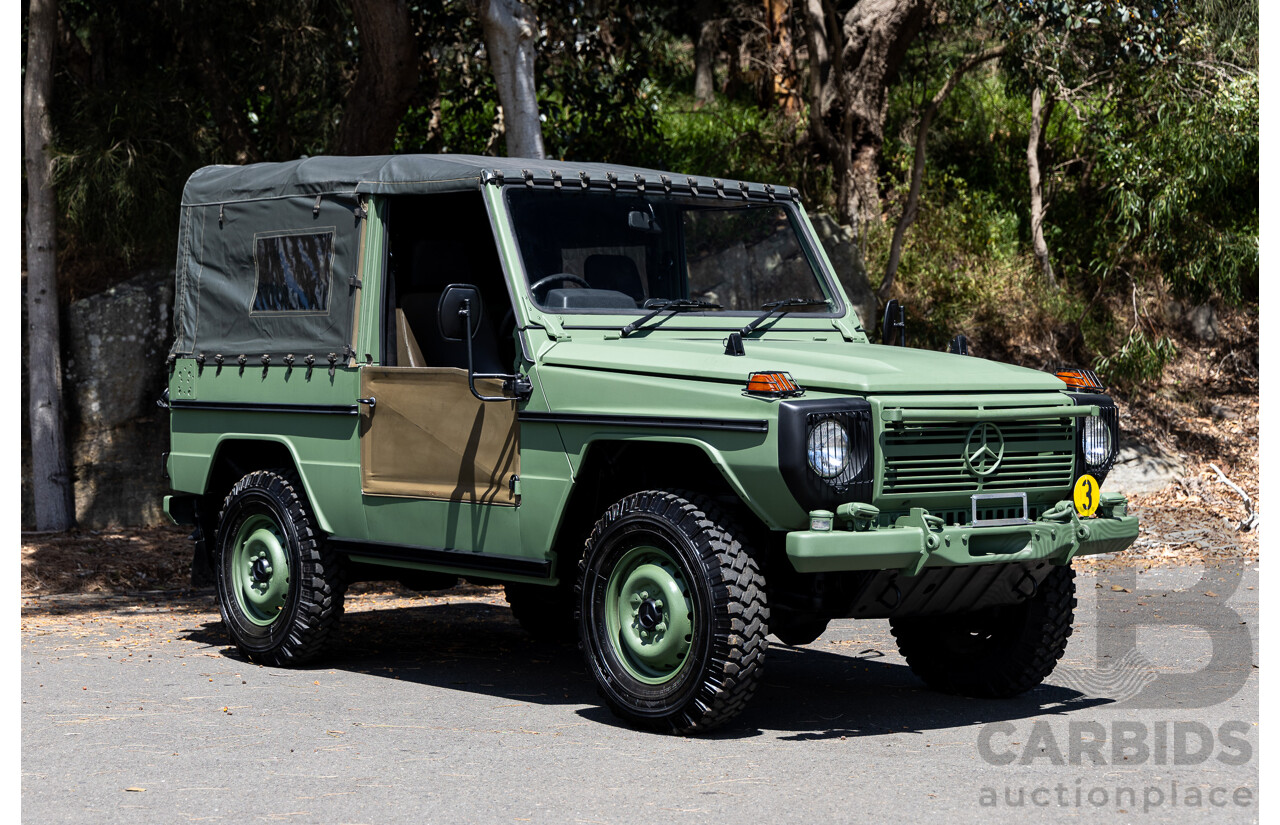 01/1990 Mercedes Benz 240GD Wolf (4x4) W461 3d SWB Open Body Olive Green Diesel 2.4L - Ex-Singapore Military