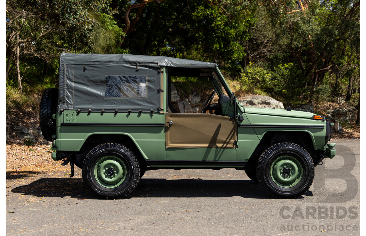 01/1990 Mercedes Benz 240GD Wolf (4x4) W461 3d SWB Open Body Olive Green Diesel 2.4L - Ex-Singapore Military