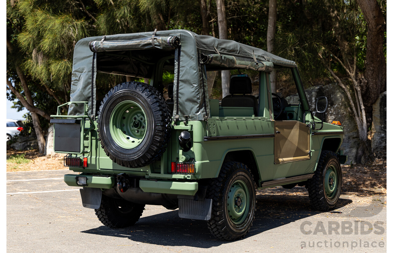 01/1990 Mercedes Benz 240GD Wolf (4x4) W461 3d SWB Open Body Olive Green Diesel 2.4L - Ex-Singapore Military