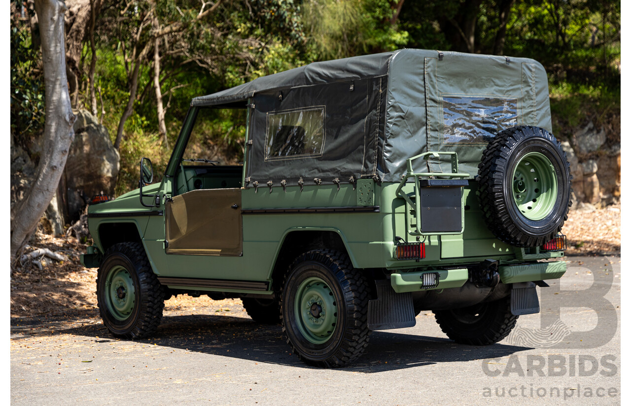 01/1990 Mercedes Benz 240GD Wolf (4x4) W461 3d SWB Open Body Olive Green Diesel 2.4L - Ex-Singapore Military