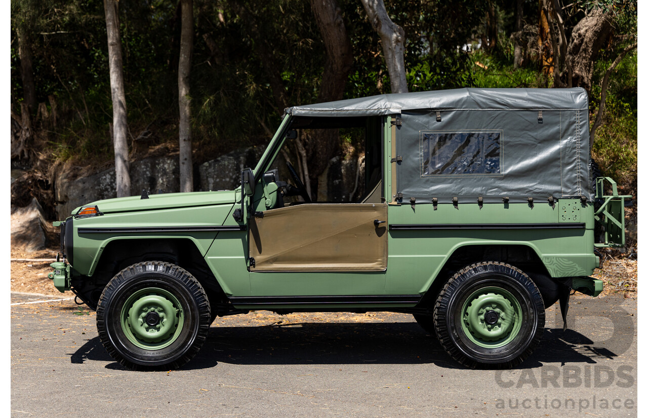 01/1990 Mercedes Benz 240GD Wolf (4x4) W461 3d SWB Open Body Olive Green Diesel 2.4L - Ex-Singapore Military