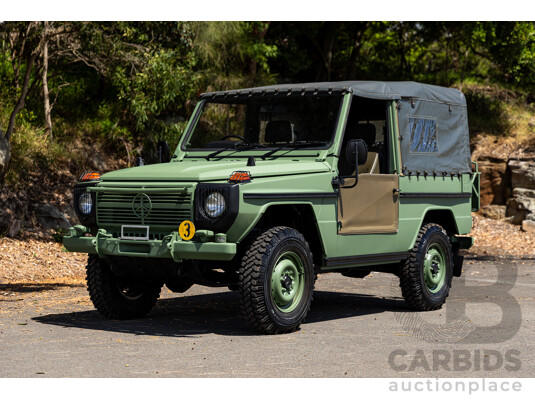 01/1990 Mercedes Benz 240GD Wolf (4x4) W461 3d SWB Open Body Olive Green Diesel 2.4L - Ex-Singapore Military