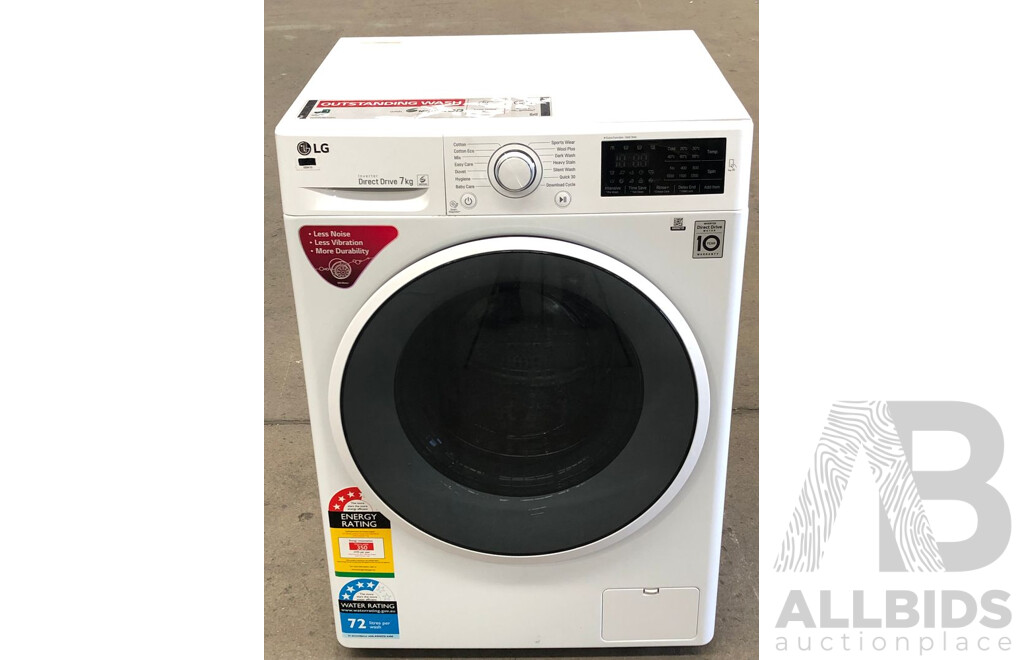 LG Direct Drive Inverter 7Kg Front Loader Washing Machine