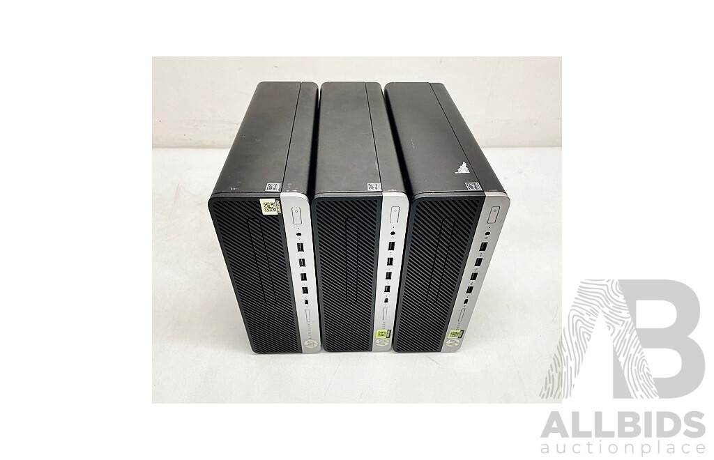 HP (705 G4 SFF) Elitedesk Desktop Computer - Lot of Three