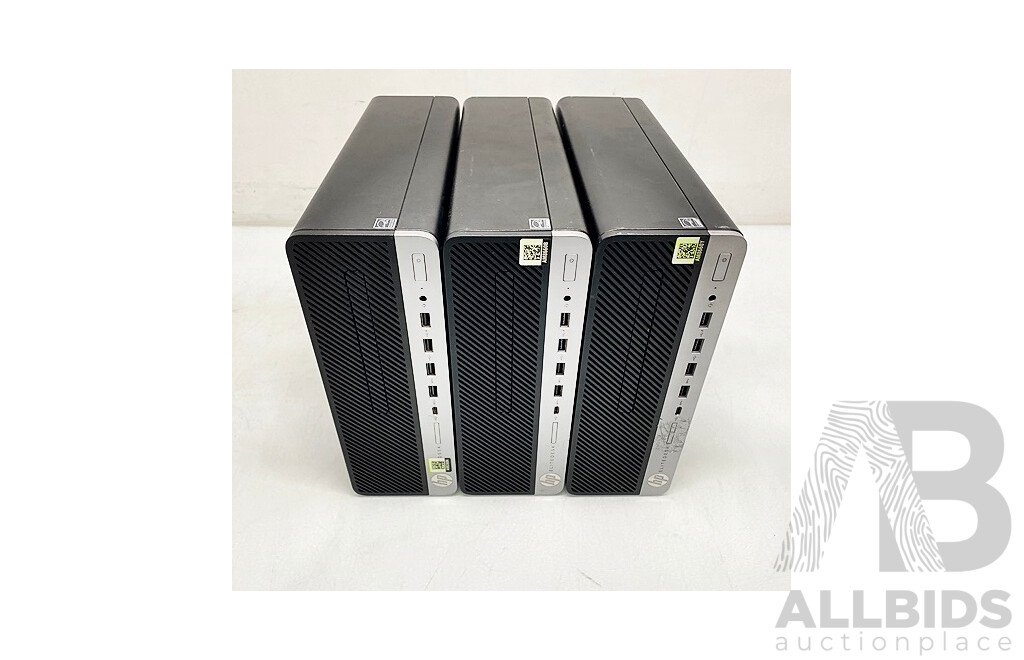 HP (705 G4 SFF) Elitedesk Desktop Computer - Lot of Three