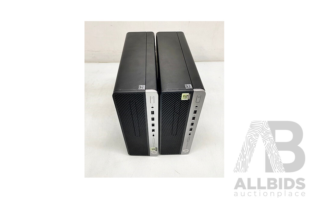 HP (705 G4 SFF) Elitedesk Desktop Computer - Lot of Two