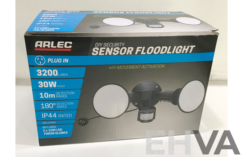 Arlec 30W DIY Security Flood Light with Movement Activation