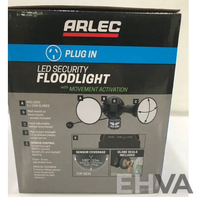 Arlec 30W DIY Security Flood Light with Movement Activation