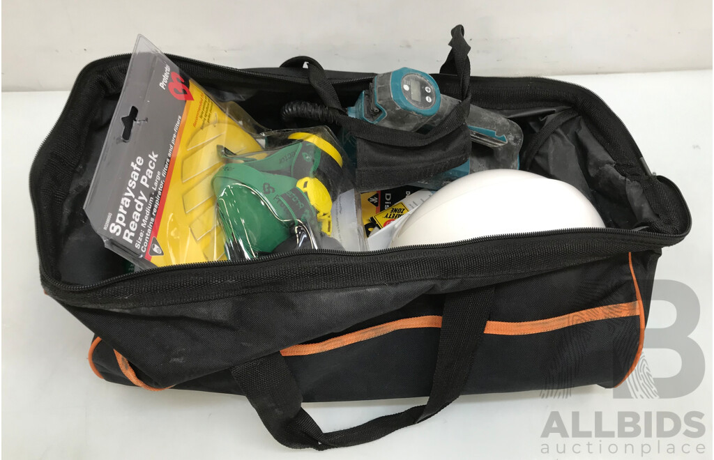 Bag with Tools and Other Miscellaneous Items