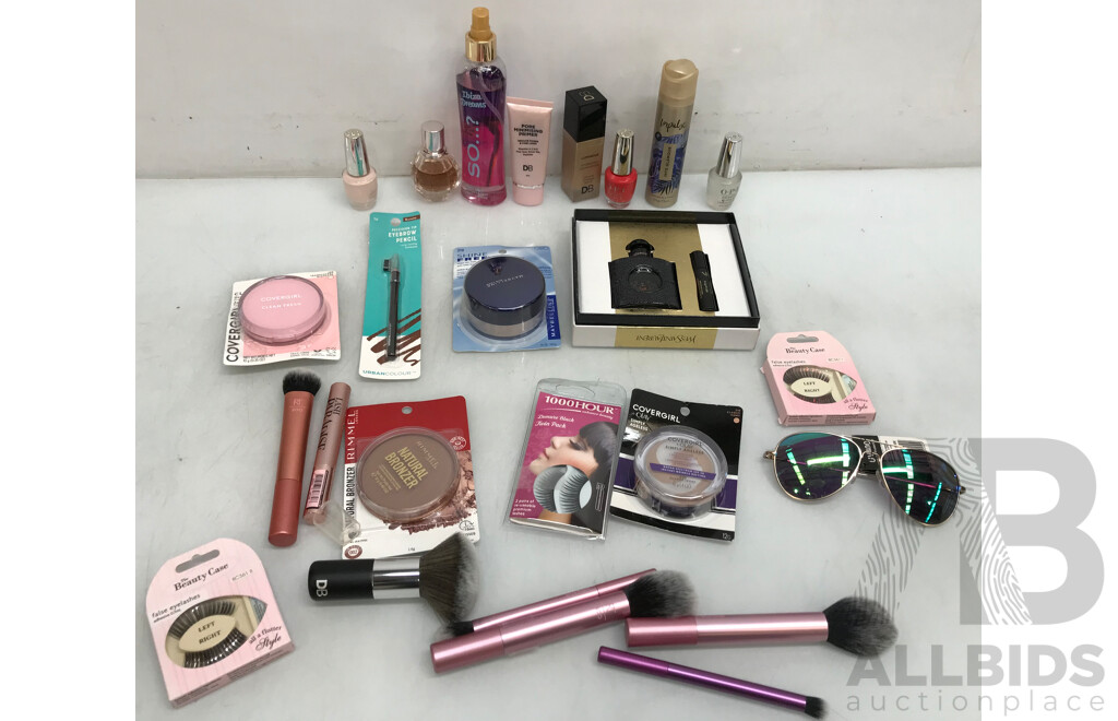 Lot of Assorted Cosmetics Including Makeup and Perfumes