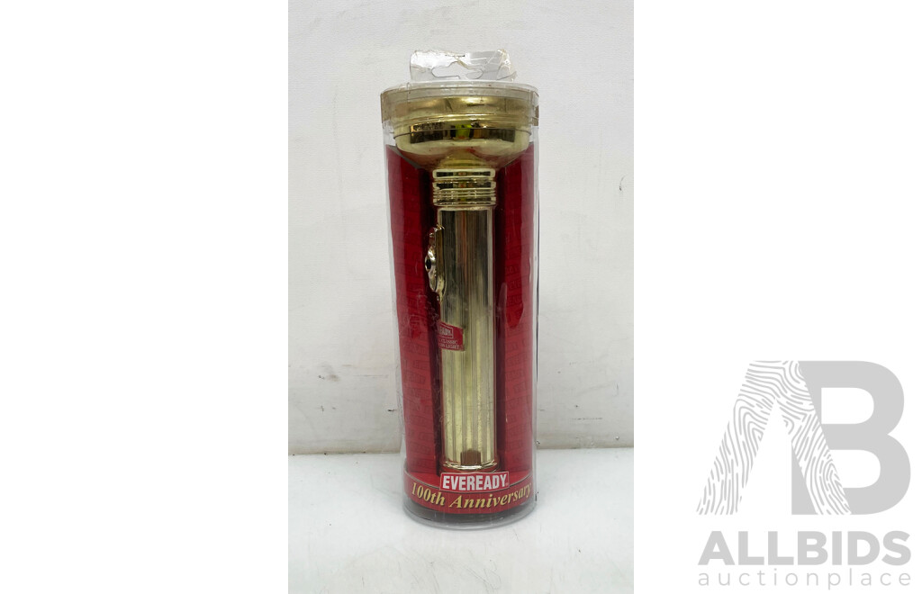 Eveready 100th Anniversary Brass Torch