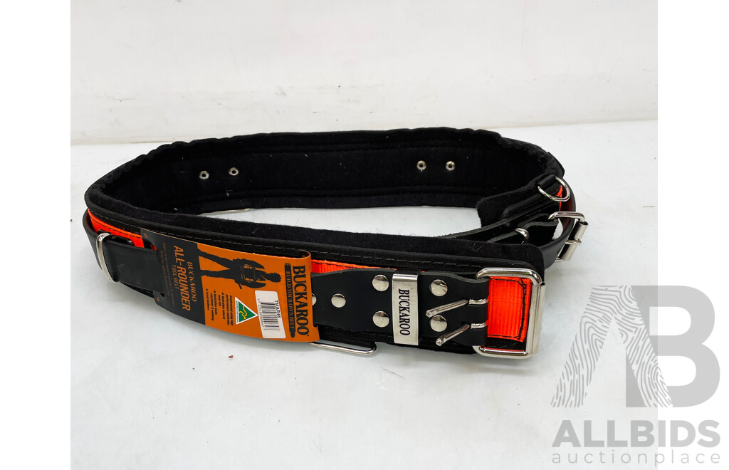 Black and Orange Buckaroo Belt