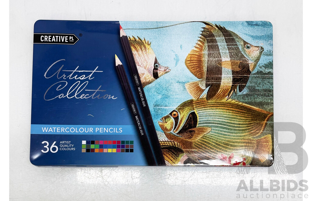 Set of 36 CreativePL Watercolour Pencils