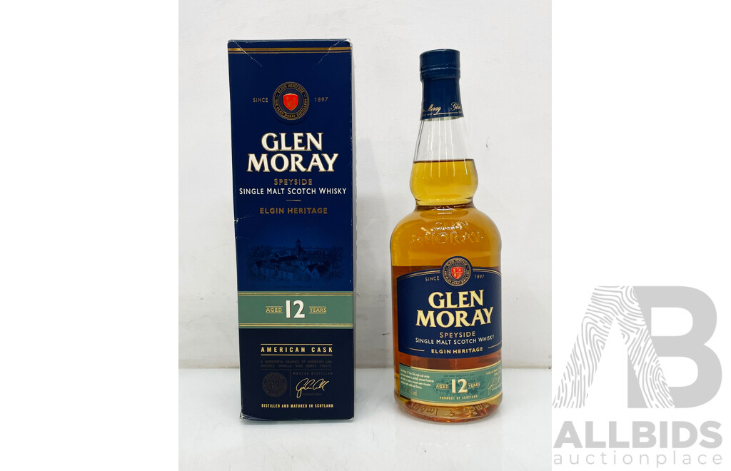 700ml Bottle Glen Moray Single Malt Scotch Whisky