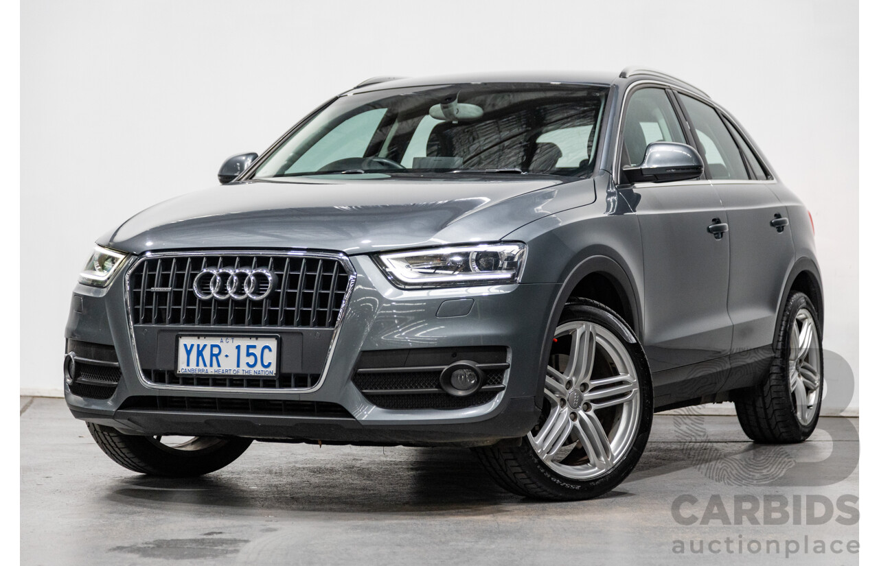 5/2012 Audi Q3 2.0 TDI Quattro (AWD) 8U 4d Wagon Monsoon Grey Metallic Turbo Diesel 2.0L