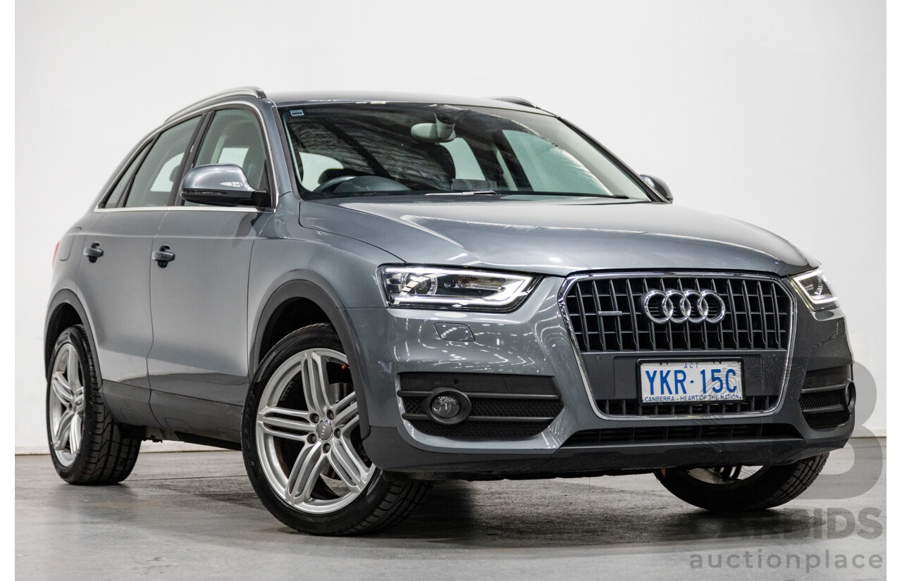 5/2012 Audi Q3 2.0 TDI Quattro (AWD) 8U 4d Wagon Monsoon Grey Metallic Turbo Diesel 2.0L