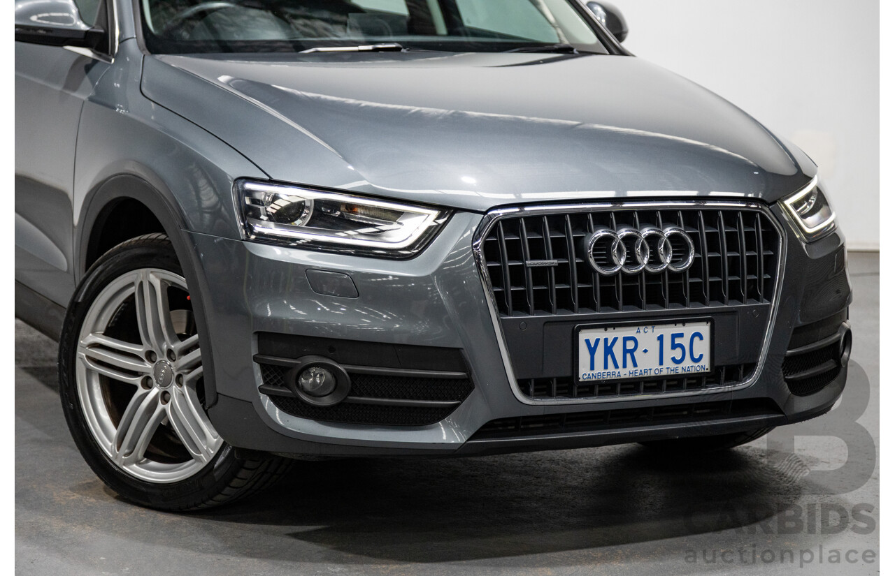 5/2012 Audi Q3 2.0 TDI Quattro (AWD) 8U 4d Wagon Monsoon Grey Metallic Turbo Diesel 2.0L