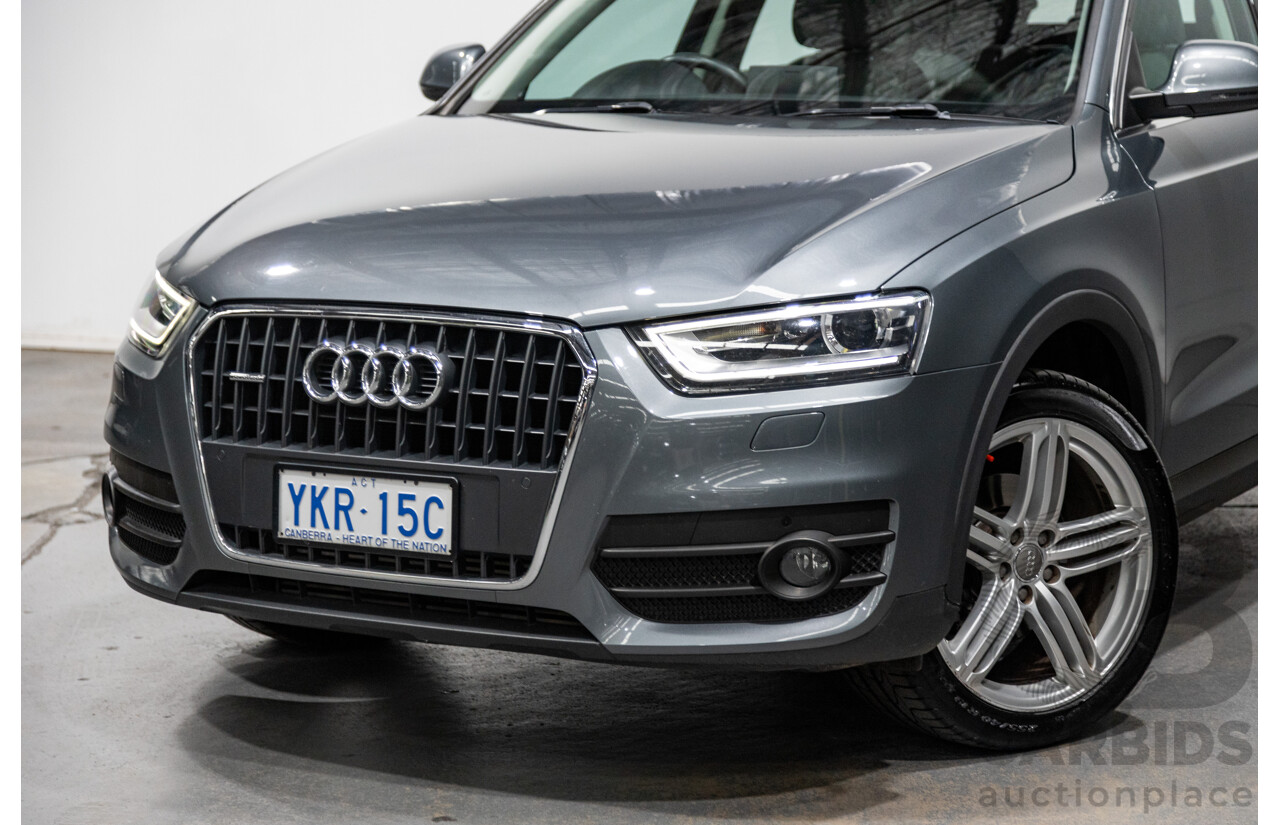 5/2012 Audi Q3 2.0 TDI Quattro (AWD) 8U 4d Wagon Monsoon Grey Metallic Turbo Diesel 2.0L