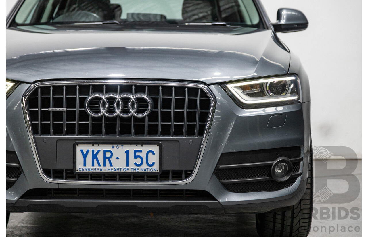 5/2012 Audi Q3 2.0 TDI Quattro (AWD) 8U 4d Wagon Monsoon Grey Metallic Turbo Diesel 2.0L