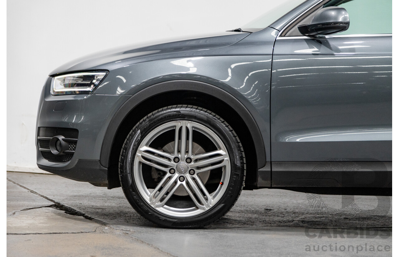 5/2012 Audi Q3 2.0 TDI Quattro (AWD) 8U 4d Wagon Monsoon Grey Metallic Turbo Diesel 2.0L