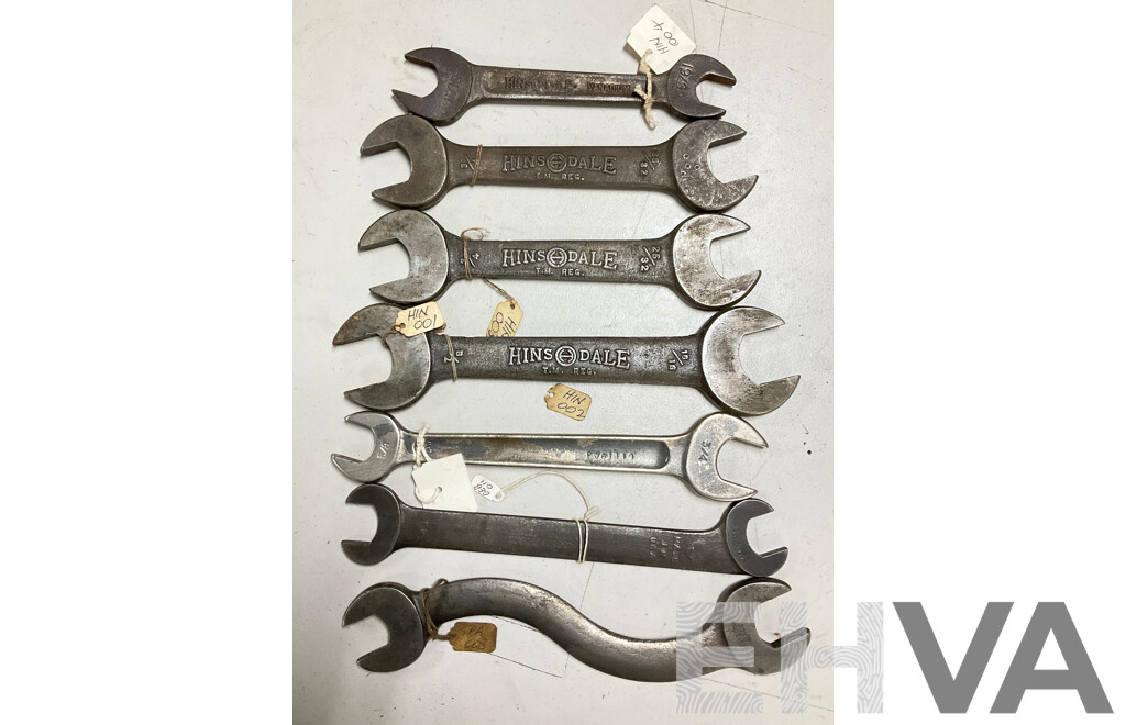 Vintage Hinsdale and Bonney Spanners, Made in USA