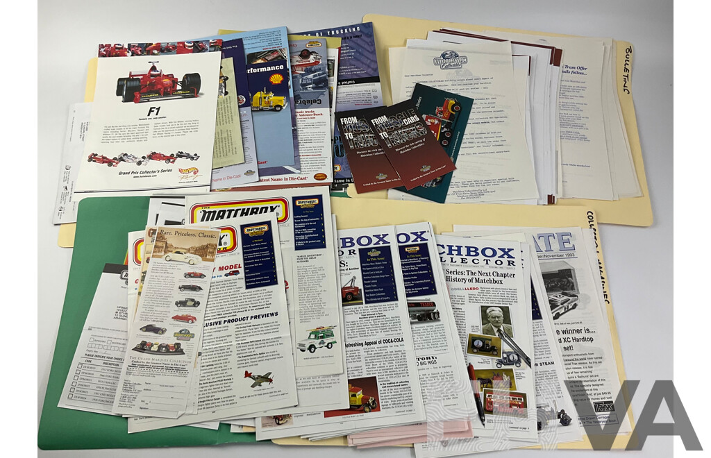 Collection of Vintage Matchbox Catalogues, Brochures and Bulletins