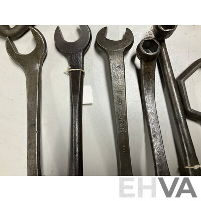 Collection of Combination and Open End Spanners Including Fordson, Ford and Herbrand